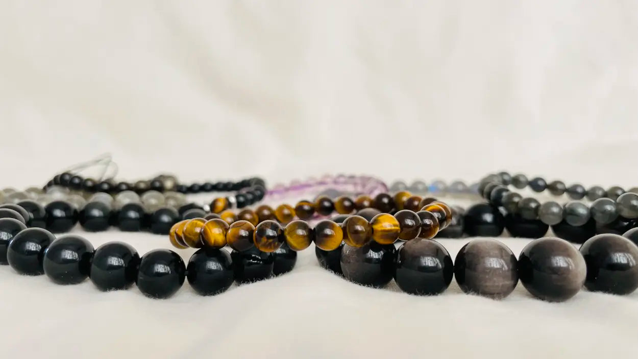 bracelets aligned together