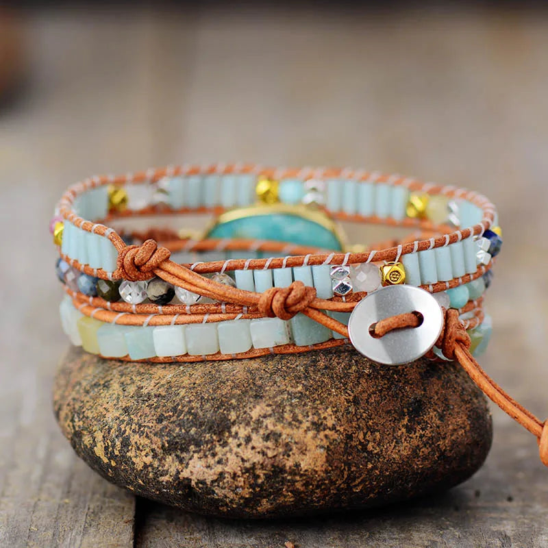 Amazonite Wrap Bracelet