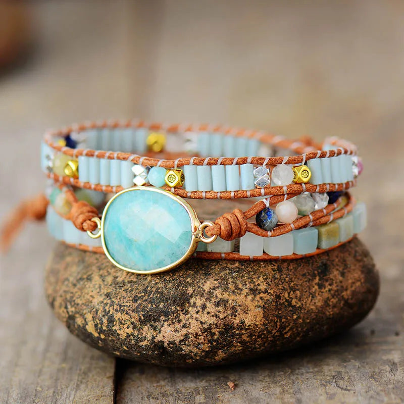 Amazonite Wrap Bracelet