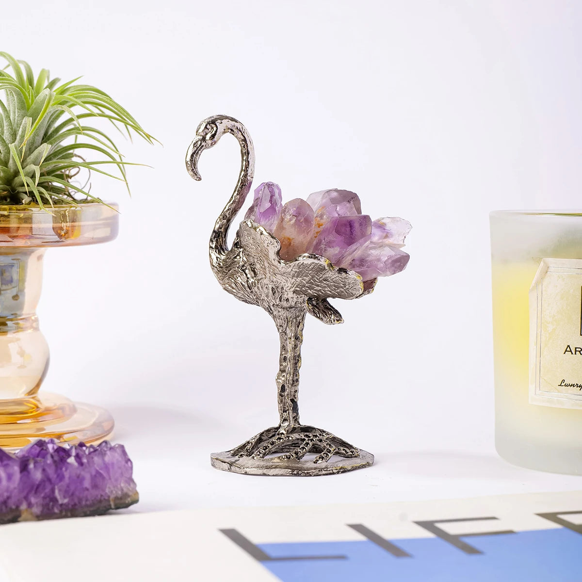 Dawn Dancer Crystal Flamingo