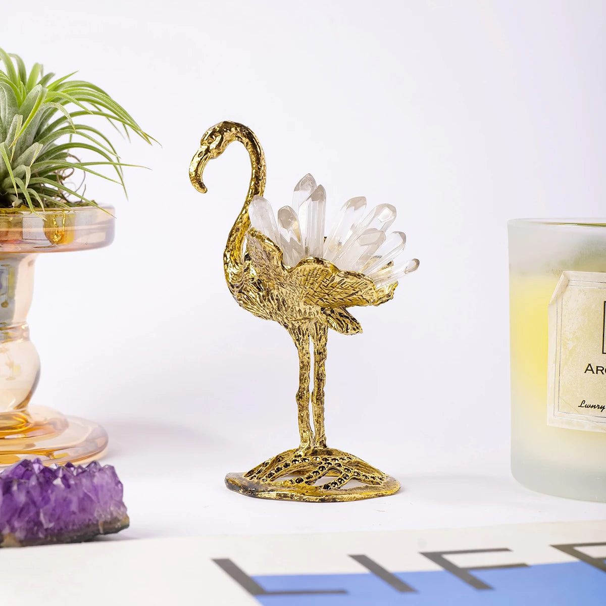 Dawn Dancer Crystal Flamingo