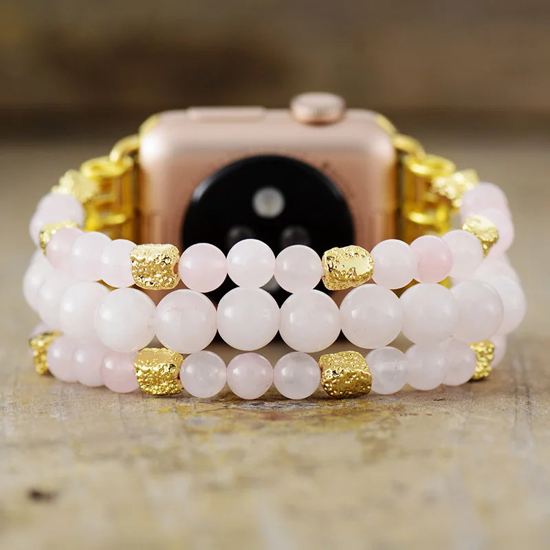 Rose Quartz Apple Watch Strap