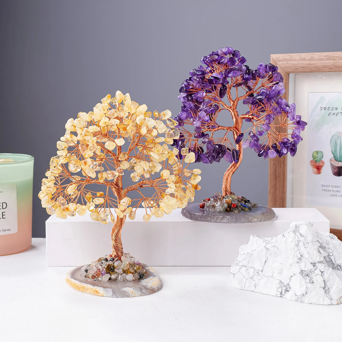 Blooming Crystal Healing Tree