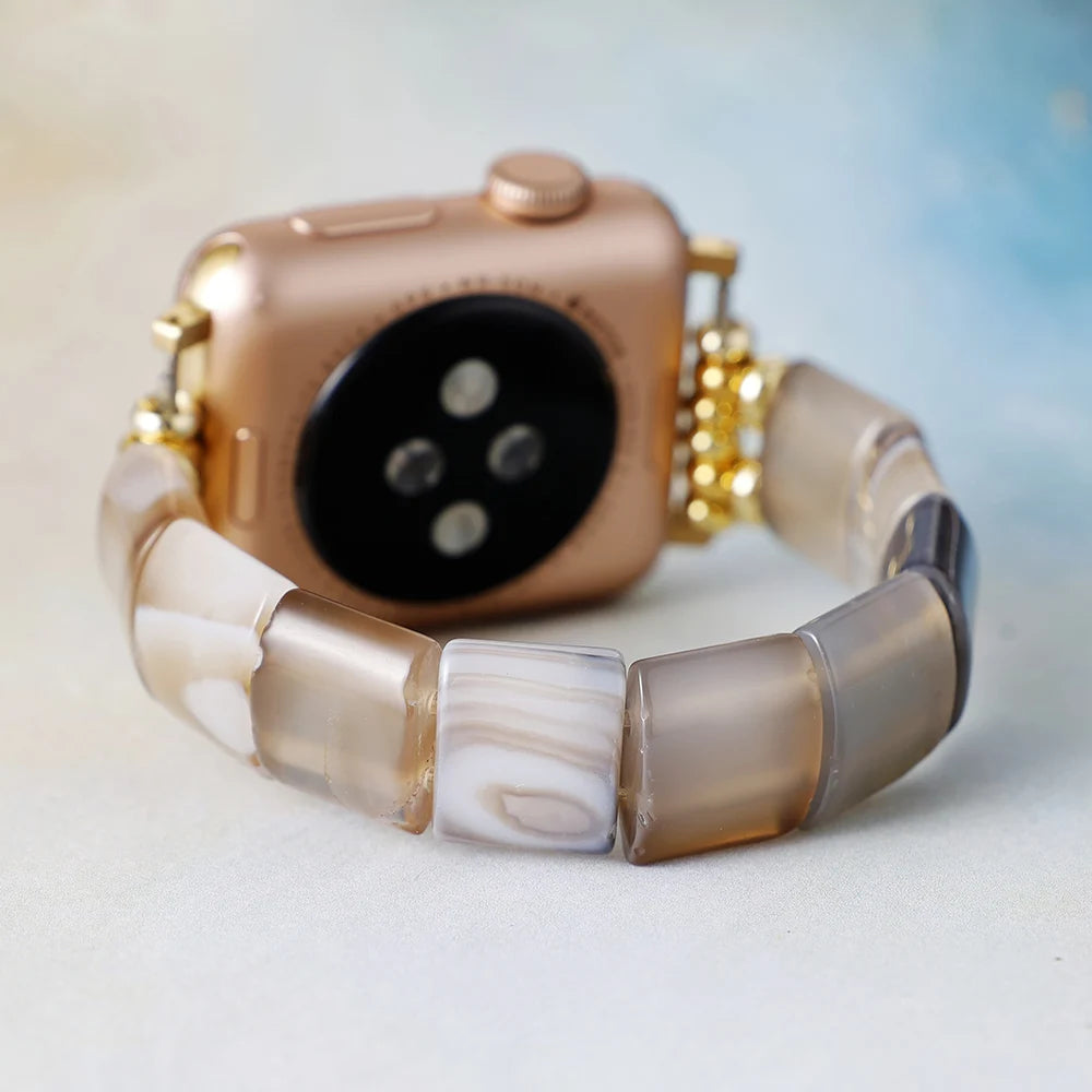 Timeless Botswana Agate Apple Watch Strap