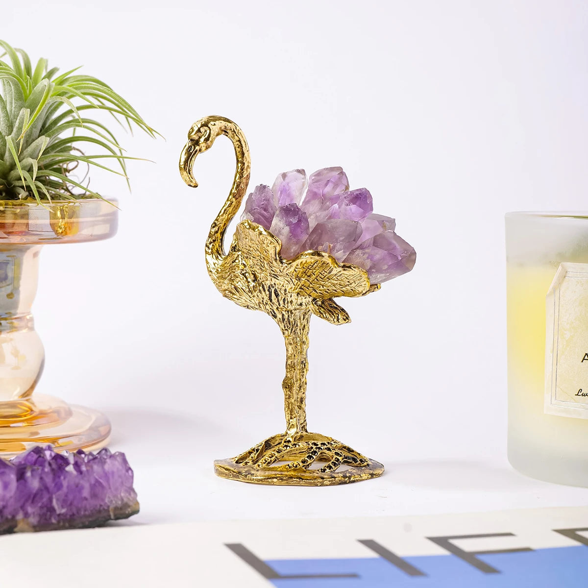 Dawn Dancer Crystal Flamingo