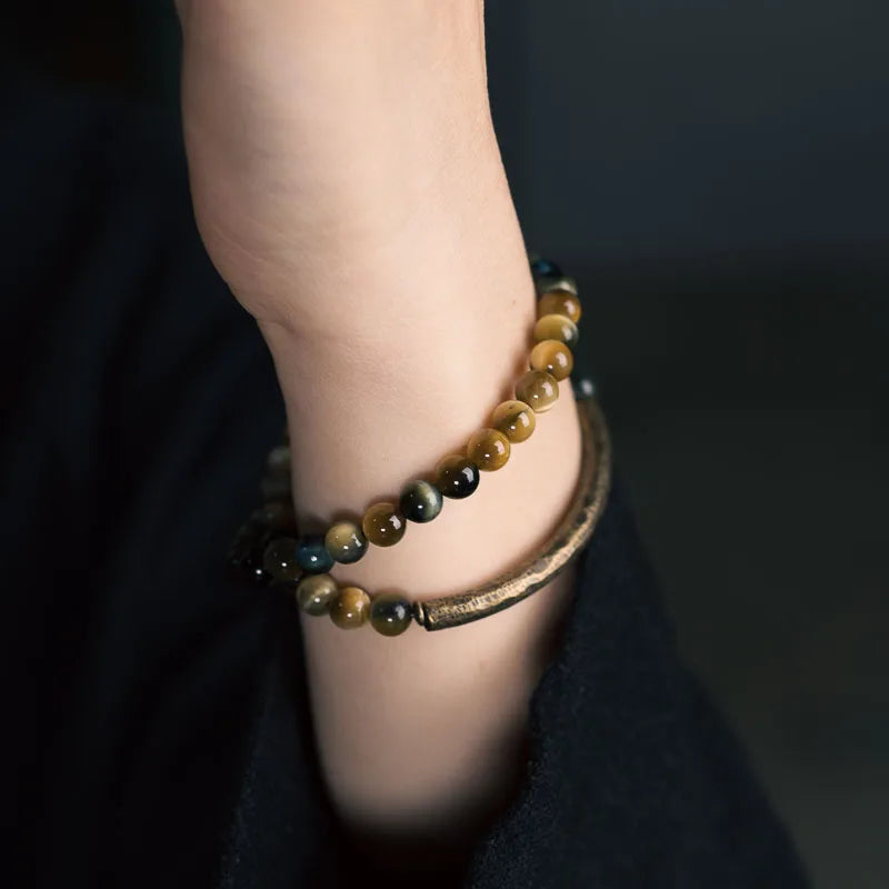 Trinity Tiger Eye Bracelet