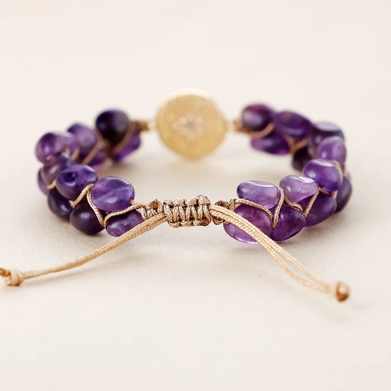 Evil Eye Amethyst Bracelet