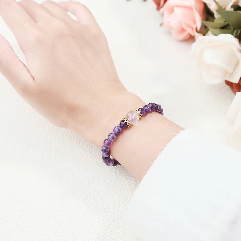 Vintage Calming Amethyst Bracelet