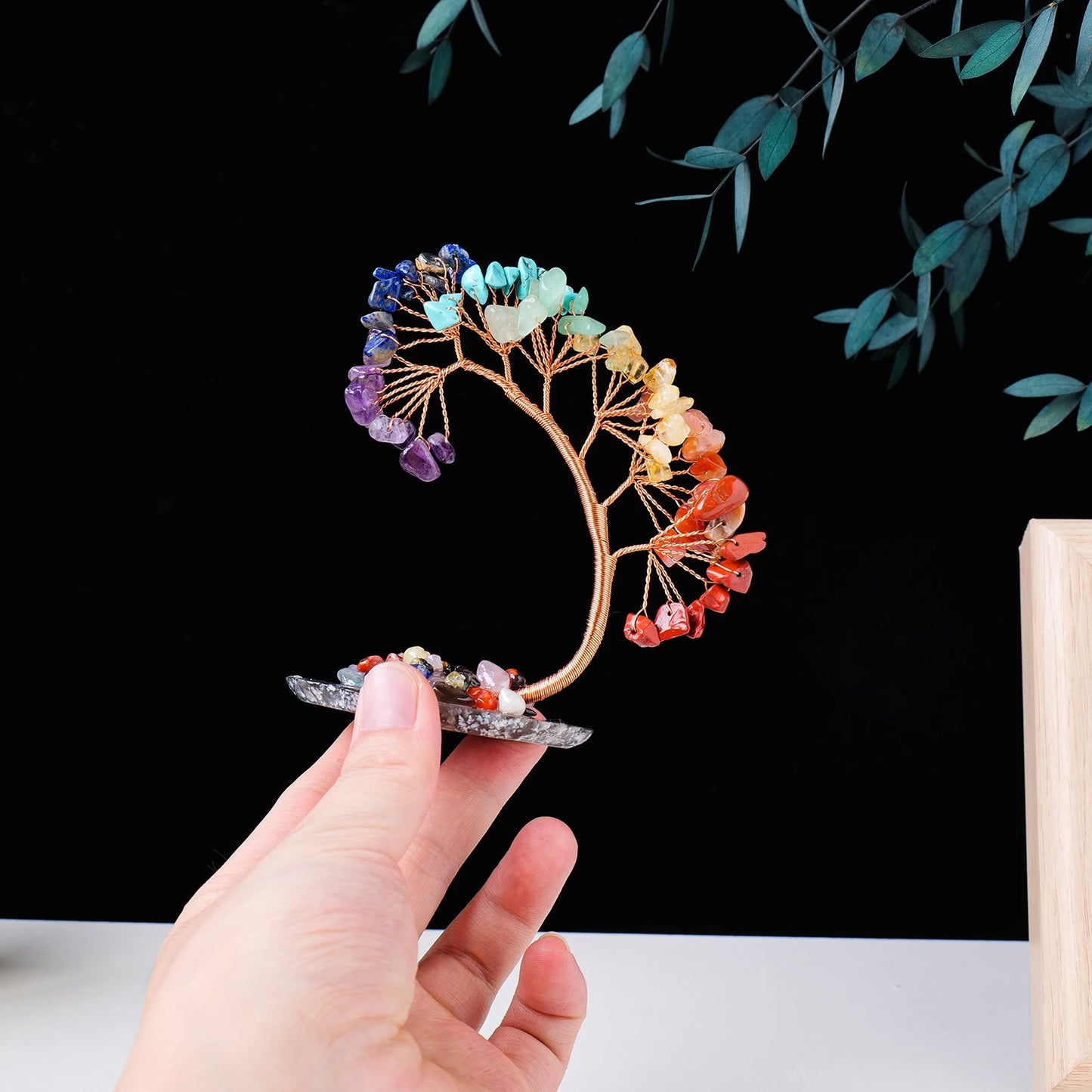 Curved 7 Chakra Spiritual Tree