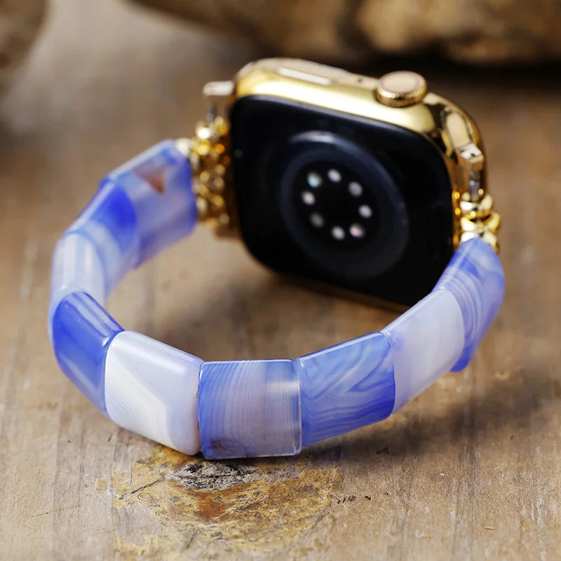 Blue Lace Agate Apple Watch Strap