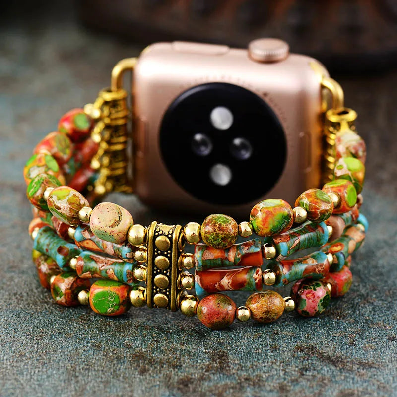 Bohemian Earth Jasper Apple Watch Strap
