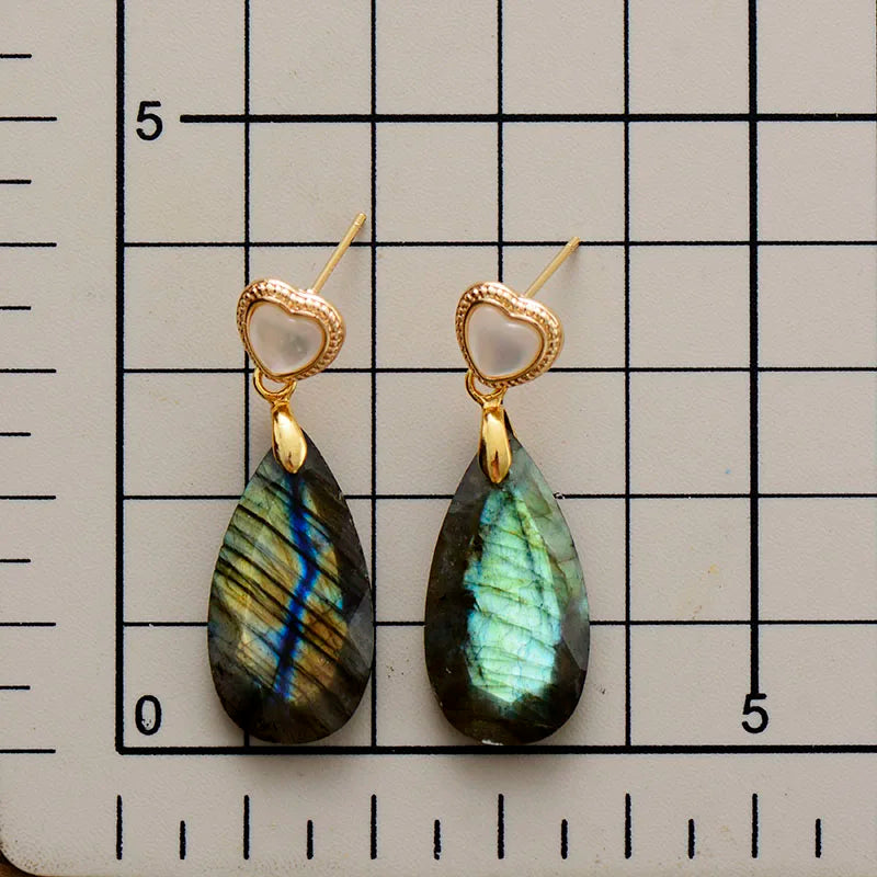 Labradorite Teardrop Earring
