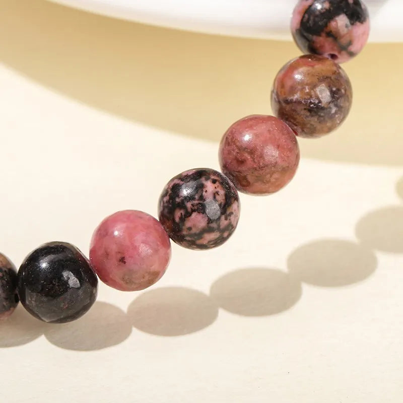 Black Line Rhodonite Bracelet