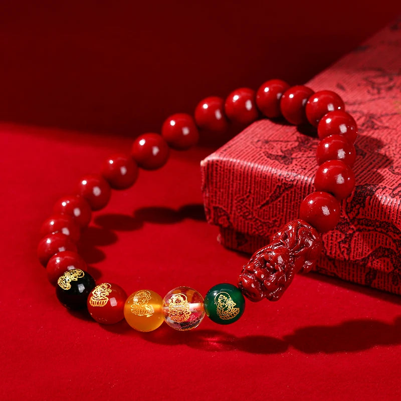 Prosperity Cinnabar Pixiu Bracelet