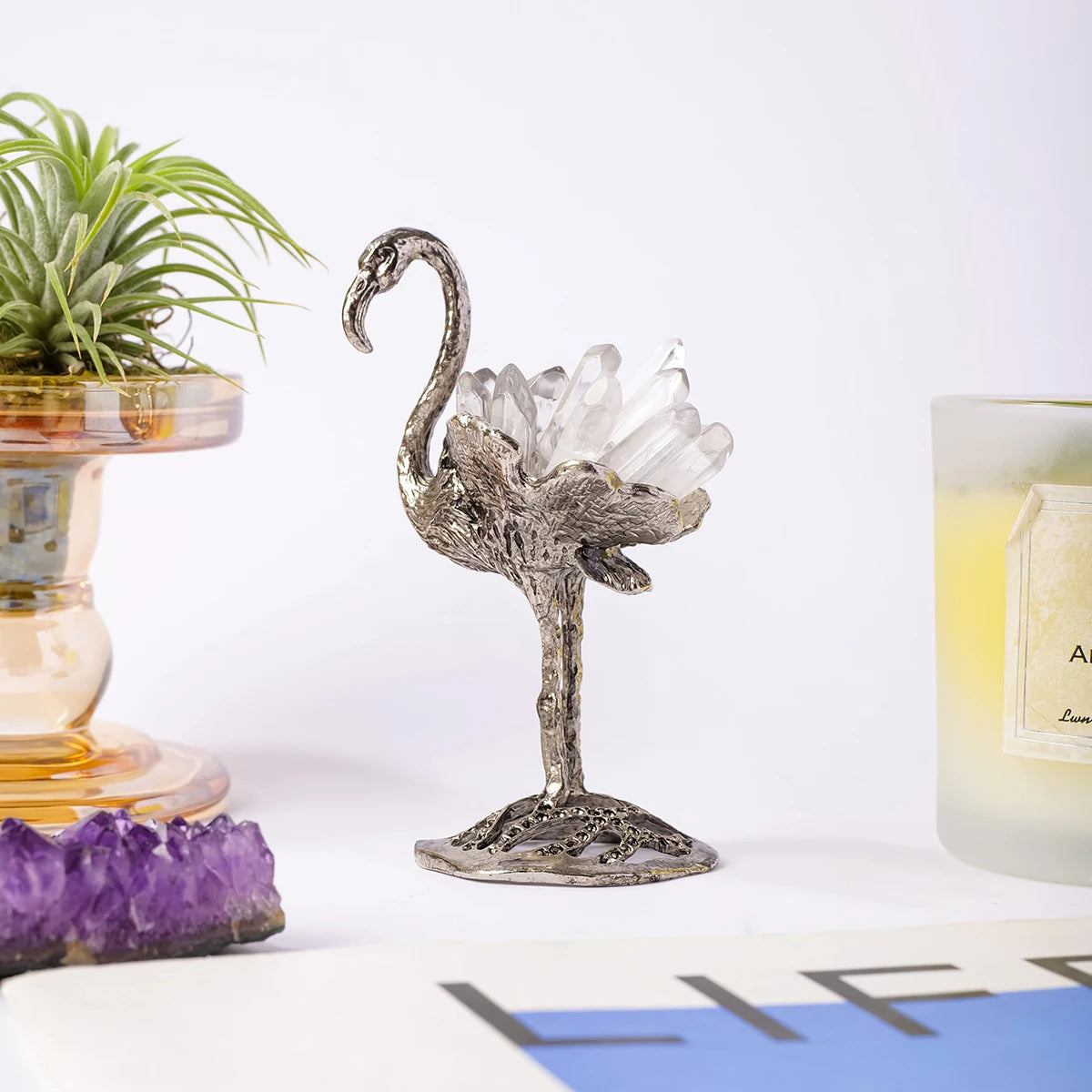 Dawn Dancer Crystal Flamingo