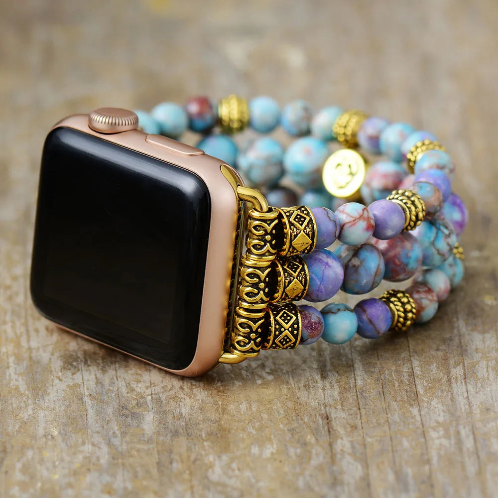 Bohemian Ocean Jasper Apple Watch Strap