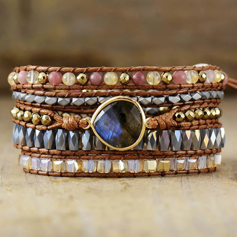 Healing Labradorite Wrap Bracelet