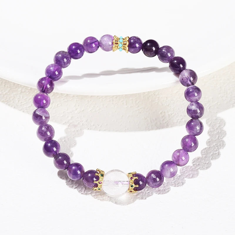 Vintage Calming Amethyst Bracelet