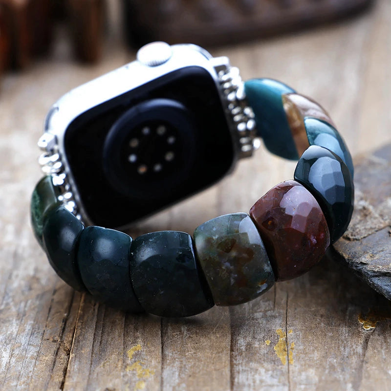 Bohemian Indian Agate Apple Watch Strap