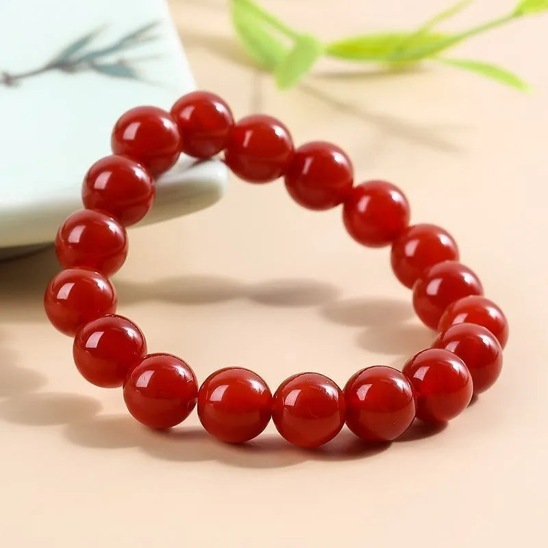 Courageous Red Agate Bracelet