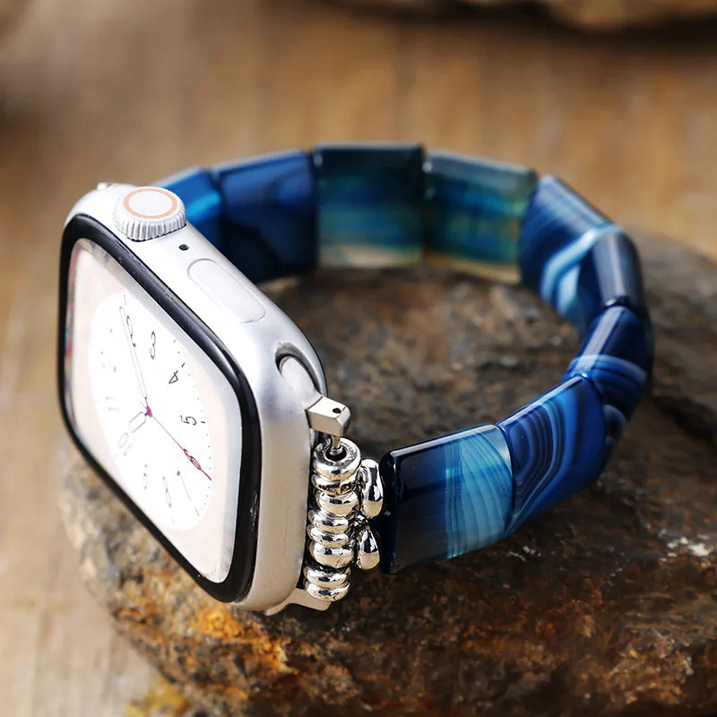 Blue Lace Agate Apple Watch Strap