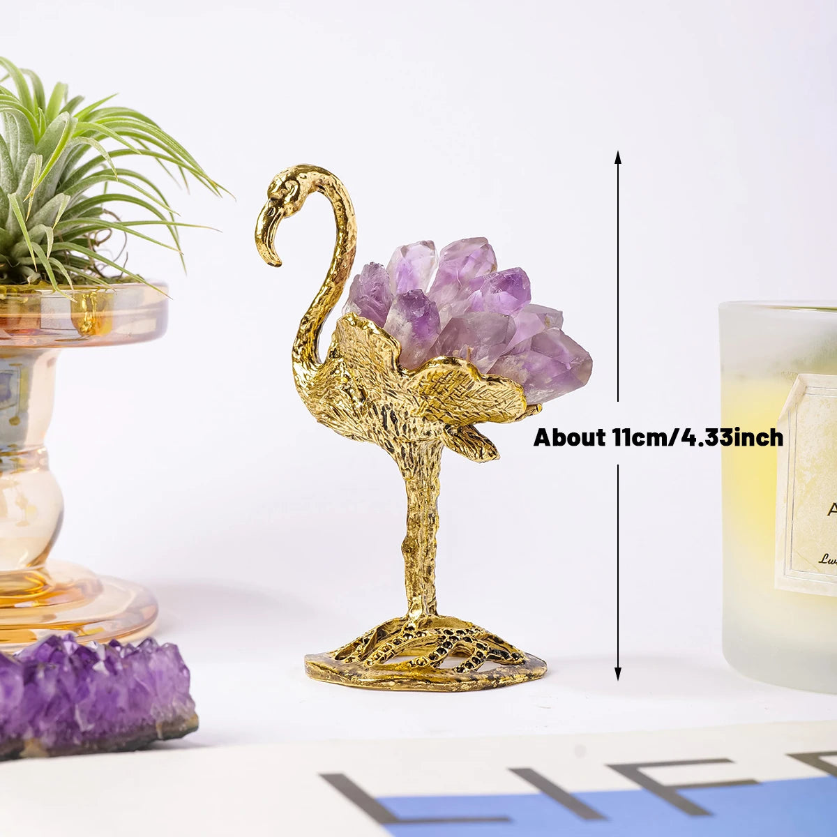 Dawn Dancer Crystal Flamingo