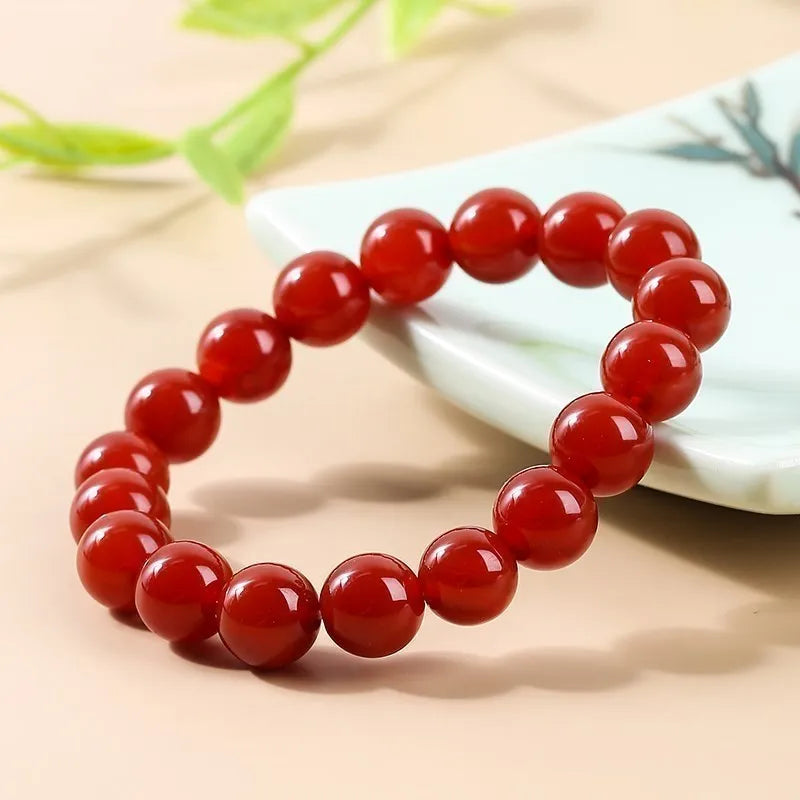 Courageous Red Agate Bracelet