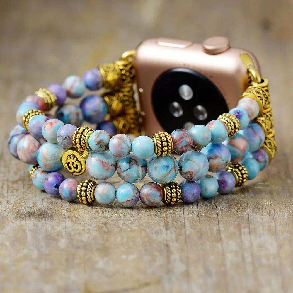 Bohemian Ocean Jasper Apple Watch Strap
