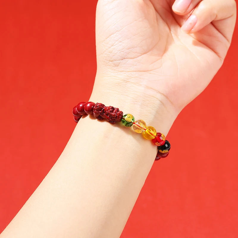 Prosperity Cinnabar Pixiu Bracelet