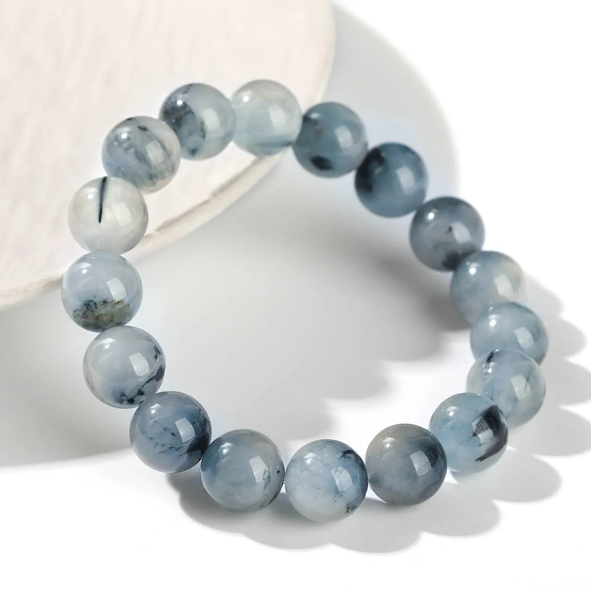 Blue Rutilated Quartz Bracelet