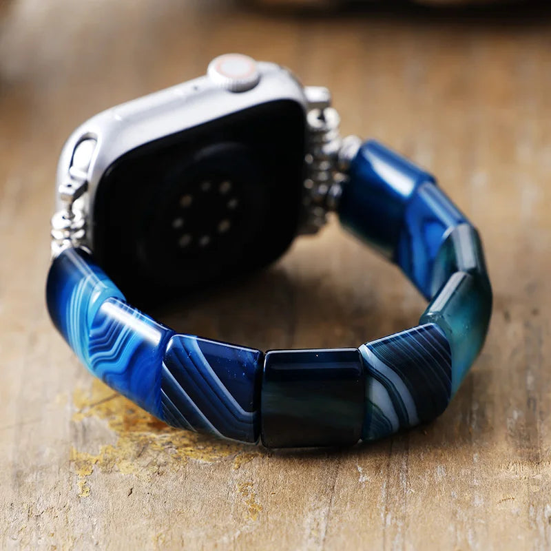Blue Lace Agate Apple Watch Strap