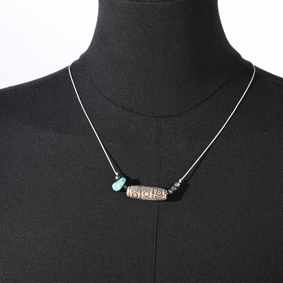 Tibetan Spirit Dzi Necklace