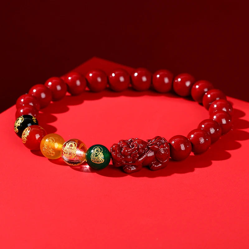 Prosperity Cinnabar Pixiu Bracelet