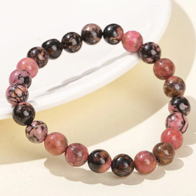 Black Line Rhodonite Bracelet