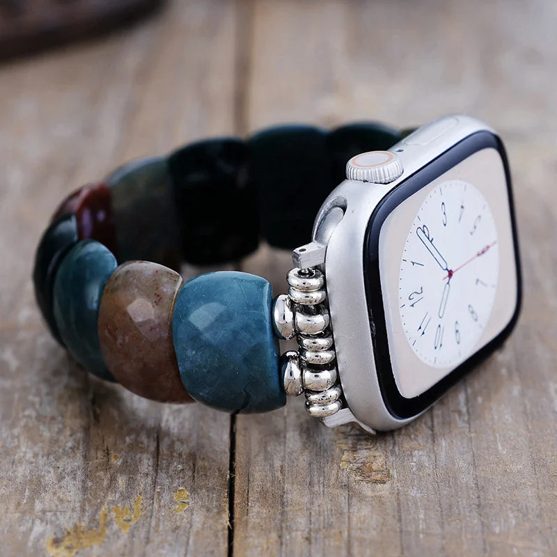 Bohemian Indian Agate Apple Watch Strap