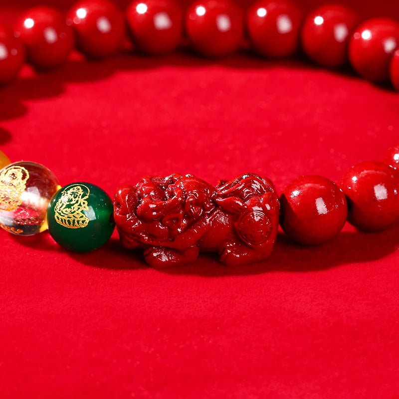 Prosperity Cinnabar Pixiu Bracelet