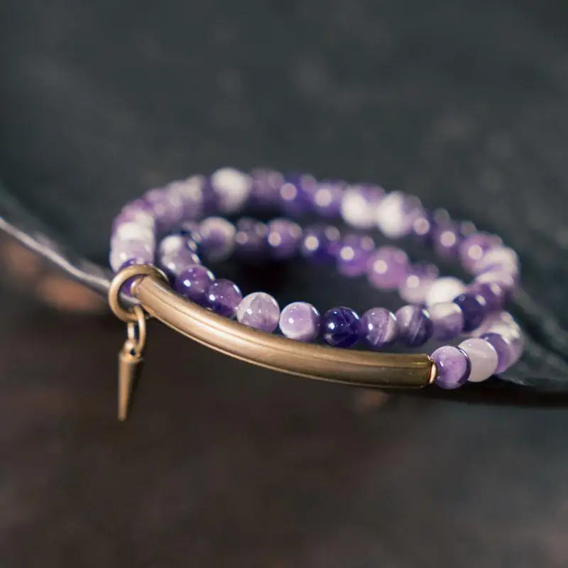 Dream Amethyst Copper Bracelet