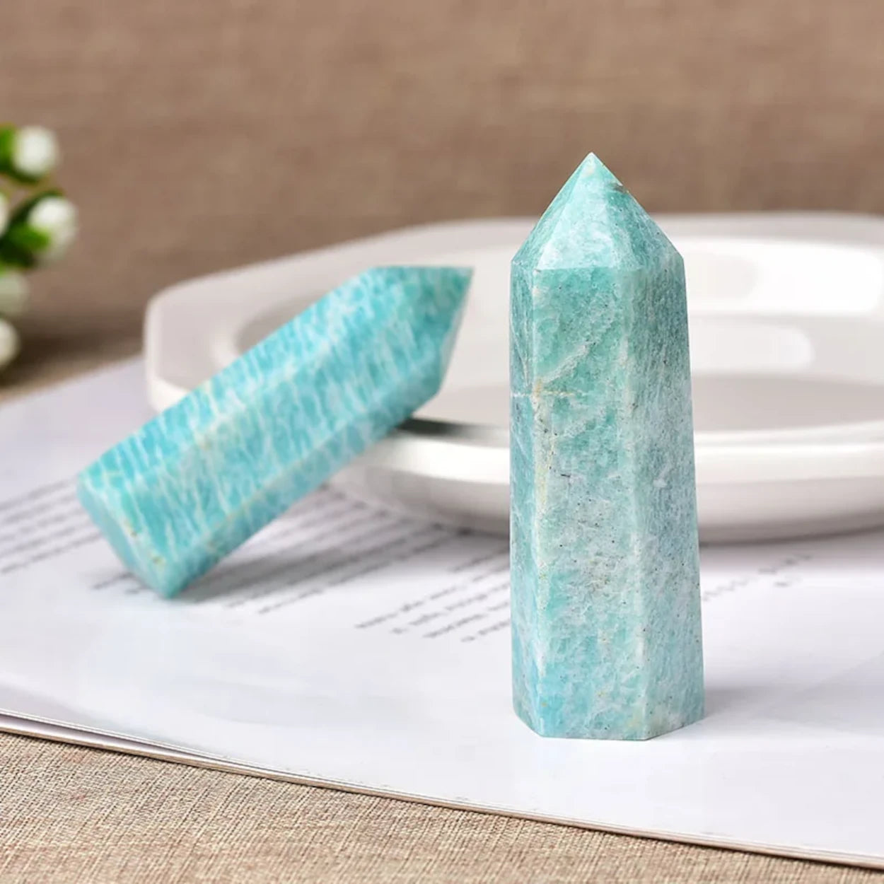 Amazonite Crystal Point