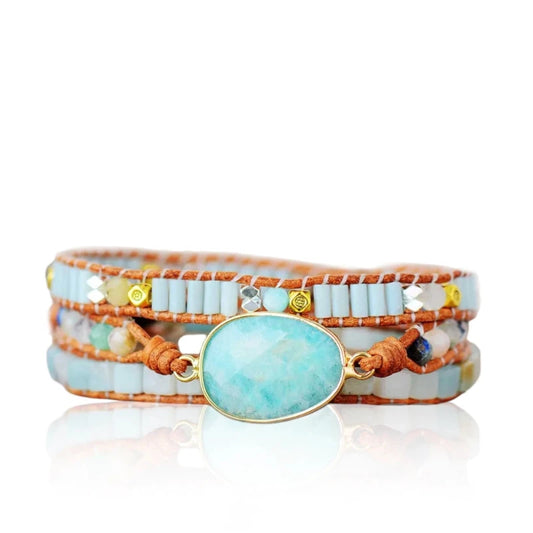 Amazonite Wrap Bracelet