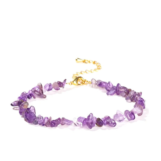 Amethyst Chain Bracelet