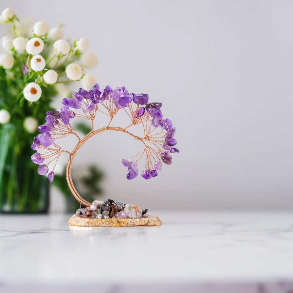 Curved Amethyst Spiritual Tree