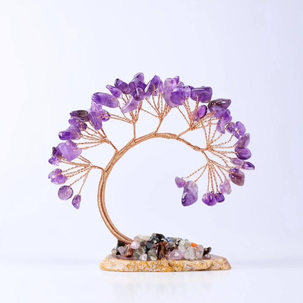 Curved Amethyst Spiritual Tree