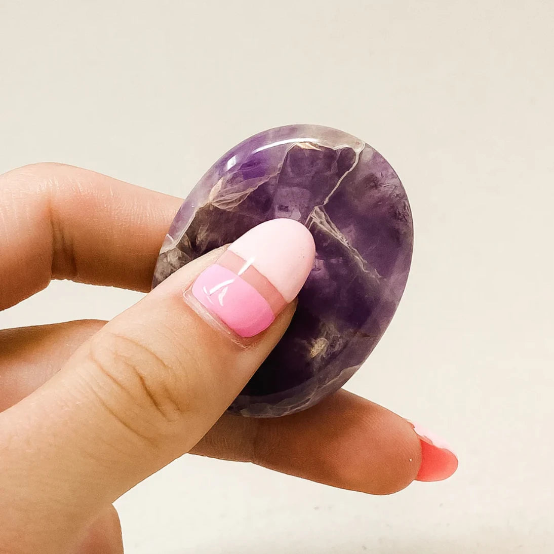 Amethyst Worry Stone