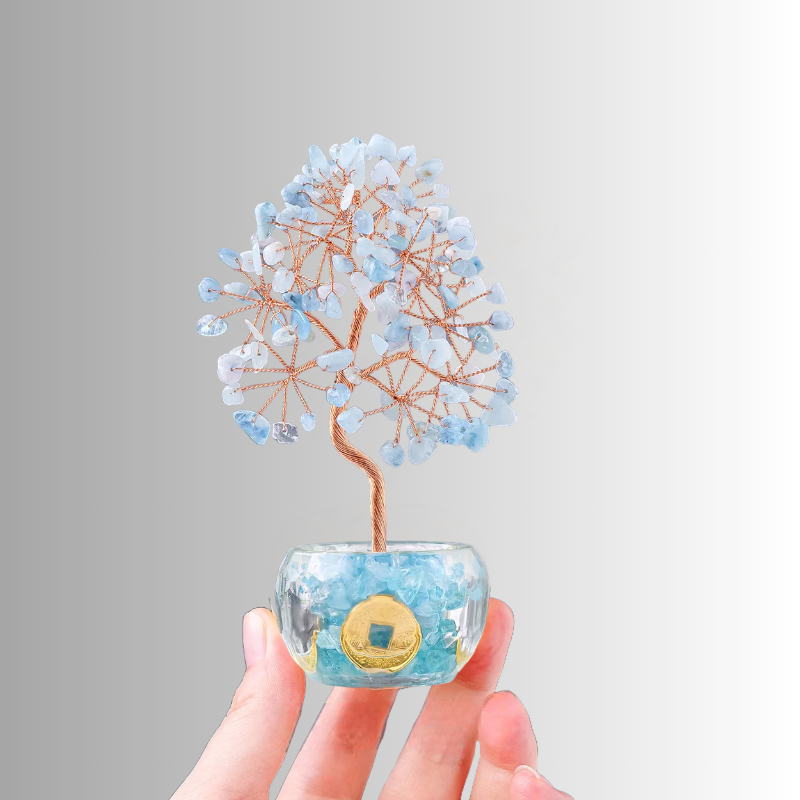 Aquamarine Prosperity Tree
