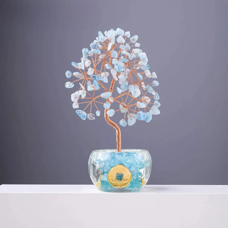 Aquamarine Prosperity Tree
