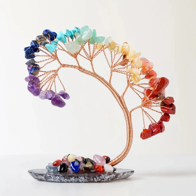 Curved 7 Chakra Spiritual Tree