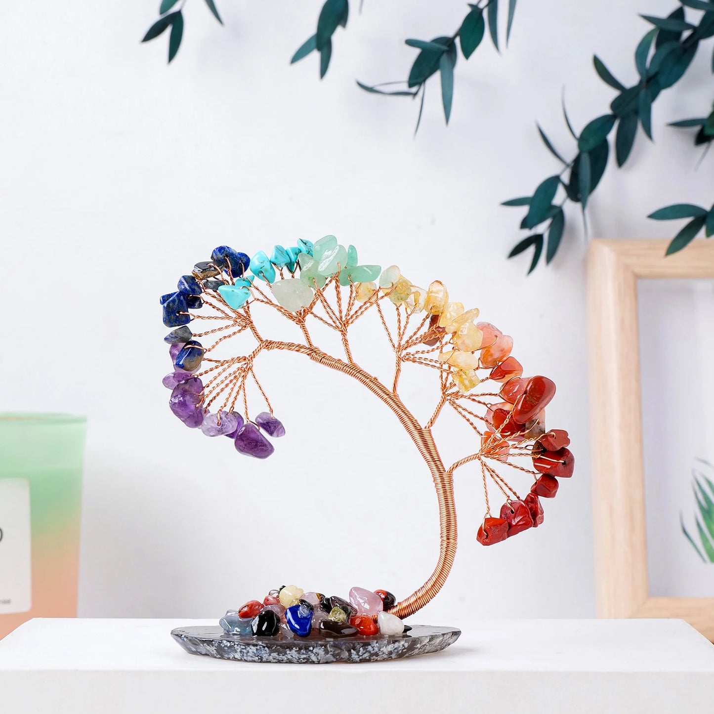 Curved 7 Chakra Spiritual Tree