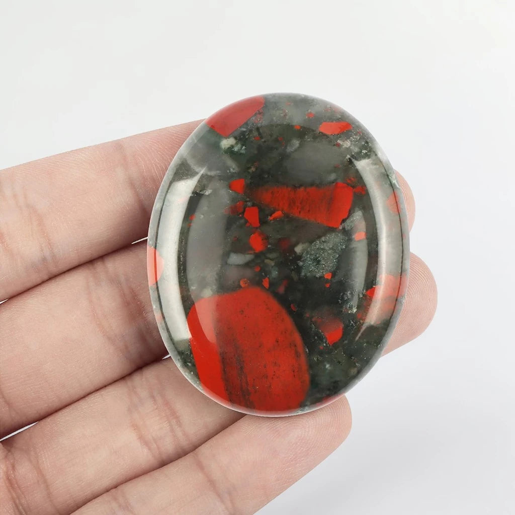 Bloodstone Worry Stone