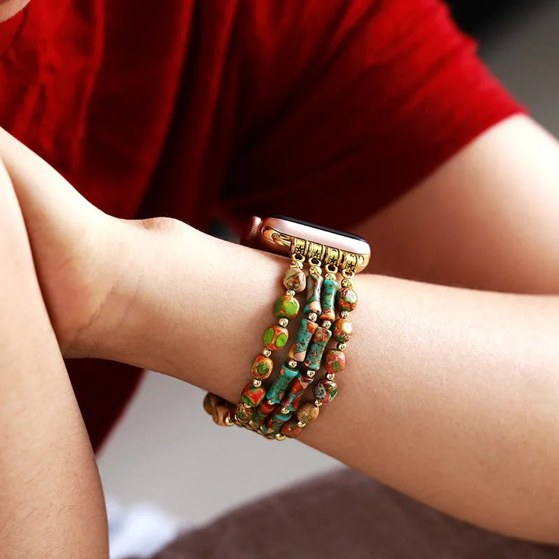 Bohemian Earth Jasper Apple Watch Strap
