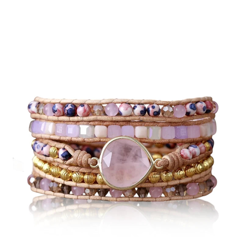 Boho Rosé Wrap Bracelet